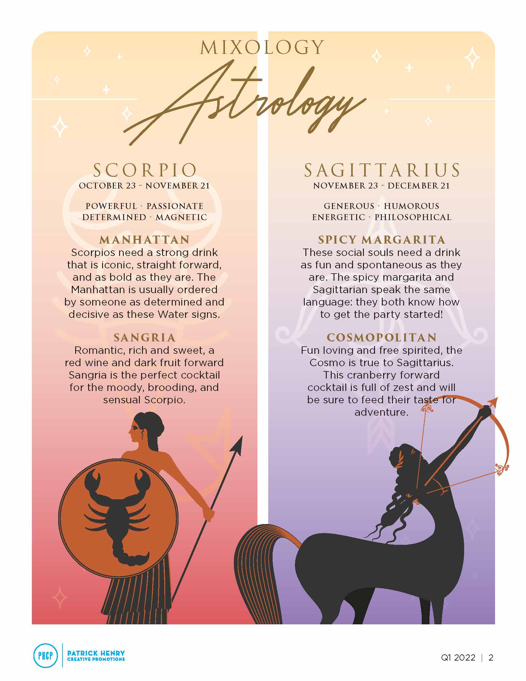 PHCP – Newsletter Section – Mixology Astrology